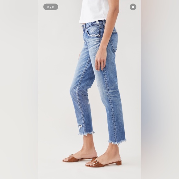 EUC Moussy Vintage Keller Tapered Distressed Jeans - Picture 3 of 10